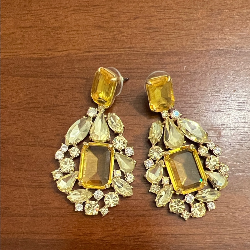 J Crew crystal statement earrings